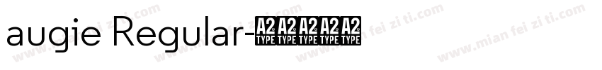 augie Regular字体转换